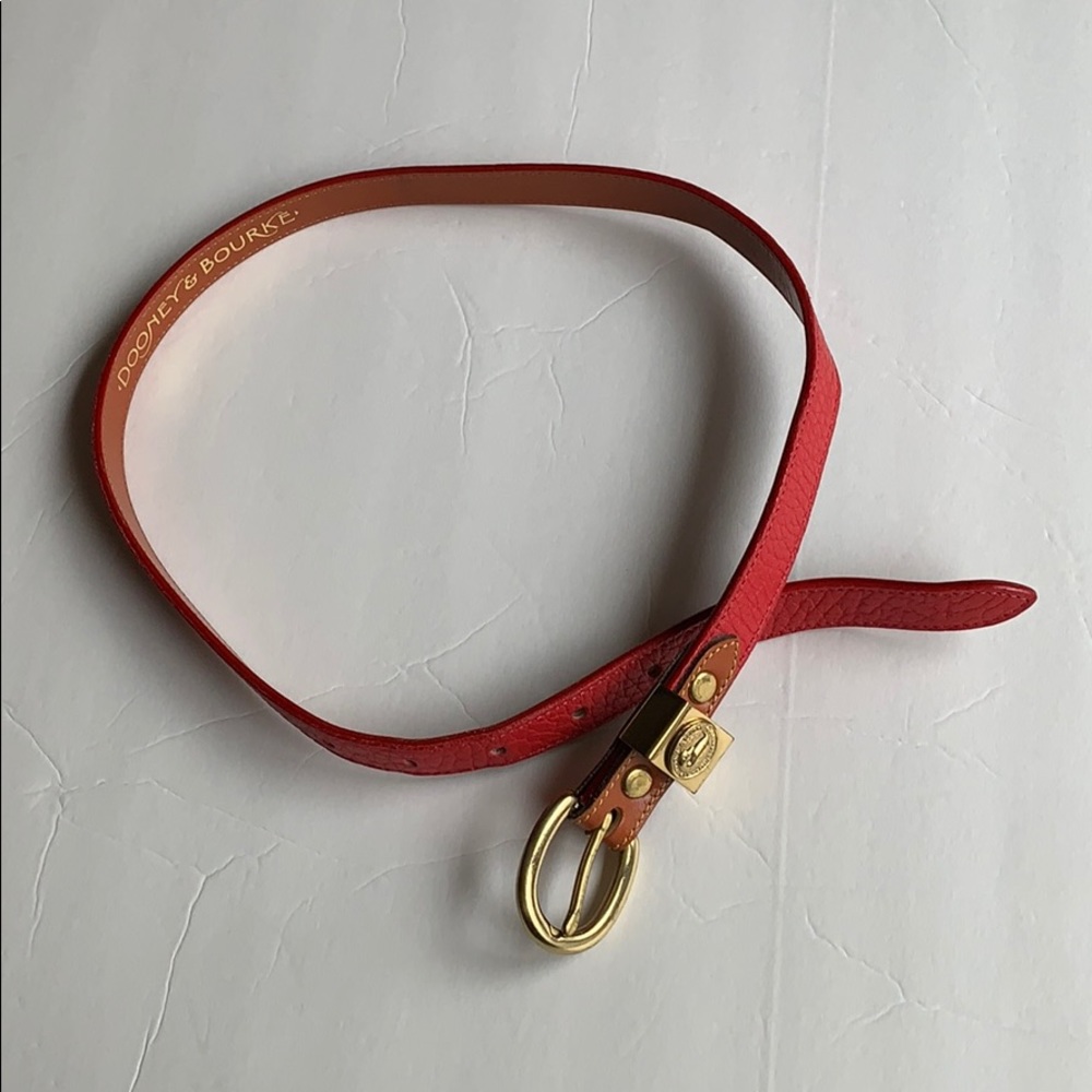 Dooney & Bourke Women’s S Red Leather Belt